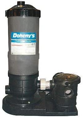 Doheny's Pool Pro Cartridge Filter Tanks & Filter Systems for Above Ground Swimming Pools (50 Sq. Ft. System w/ 3/4 HP Pump)