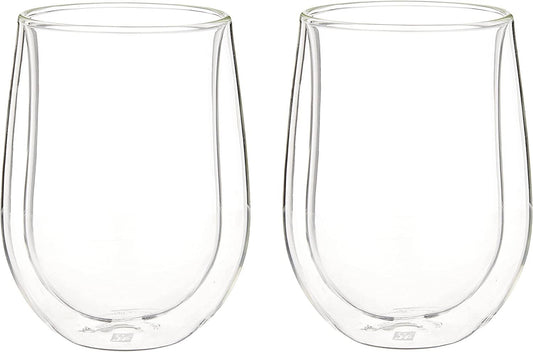 ZWILLING J.A. Henckels Double-Wall Red Wine Glass Set, 12 fl. oz