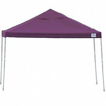 ShelterLogic 22707 12x12 ST Pop-up Canopy, Purple Cover, Black Roller Ba