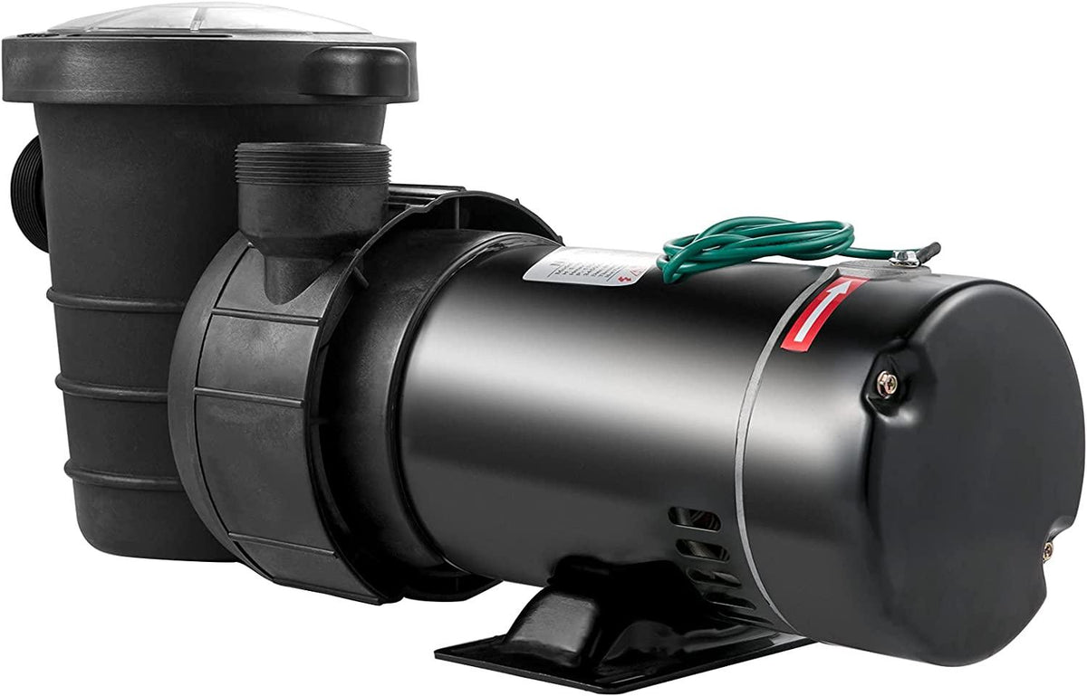 Happybuy Pool Pump 1.5 HP, Ground Swimming Pool Pump with Strainer Basket Motor for Clean Pool Water