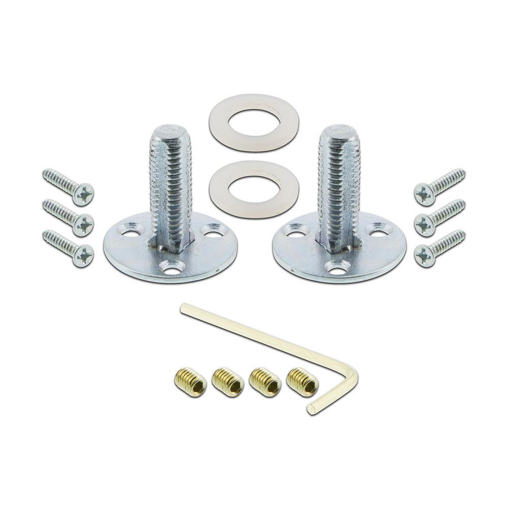 CottaPlate Double Dummy Crystal Glass Door Knob in Polished Brass