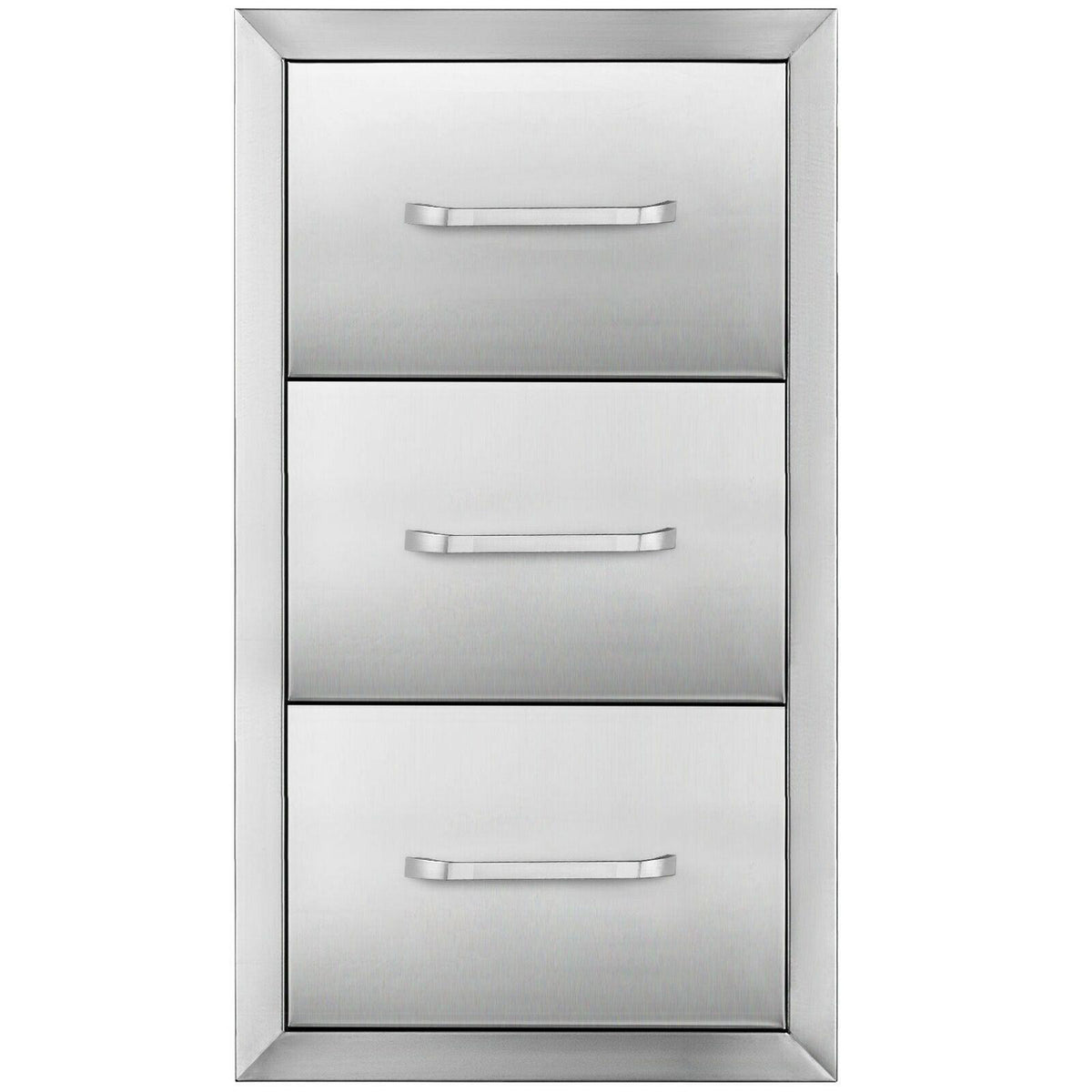 30"X17" Outdoor Kitchen Triple Drawer Paper Roll Holder Stainless Steel Drawer