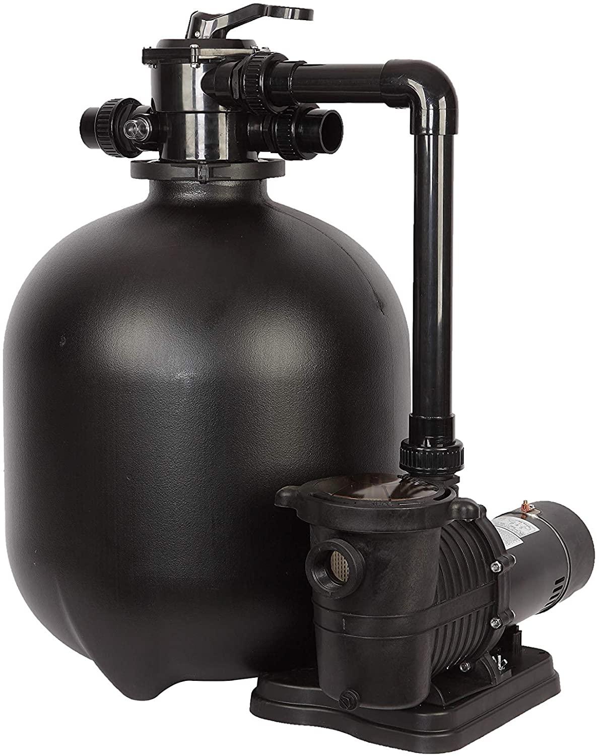 FlowXtreme NE4504 Pro 22-in Sand Filter System, 28.6" L x 22.9" W x 35.9" H, Black
