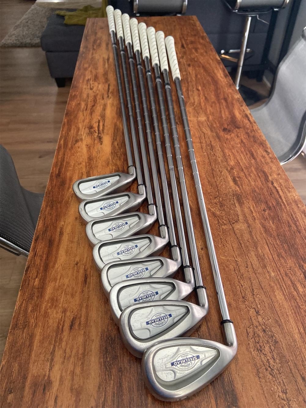 Men's Left Hand X-14 Stiff Flex Steel Shaft Iron Set