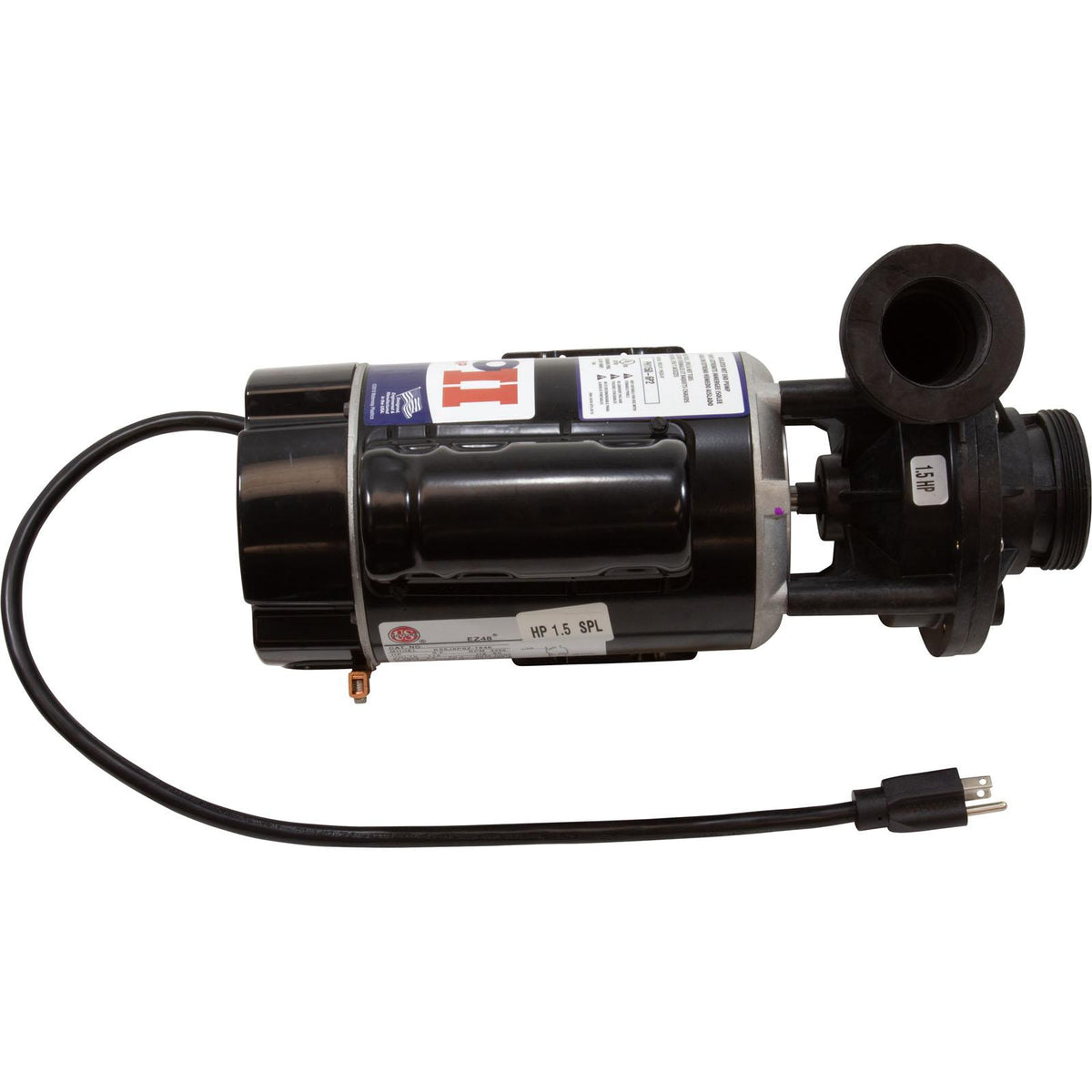 Plastics HF 1.5Hp 115V 1Sp 3Ft Nema Vert. No Trap-For As