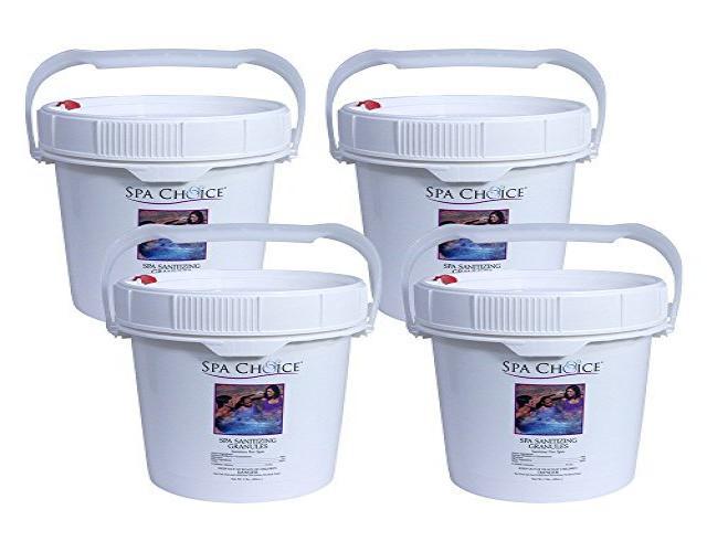 SpaChoice 472-3-5081-04 Chlorine Granules for Spas and Hot Tubs, 5-Pounds, 4-Pack