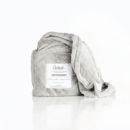Furlush Waterproof Squirt Blanket - Wolf Grey