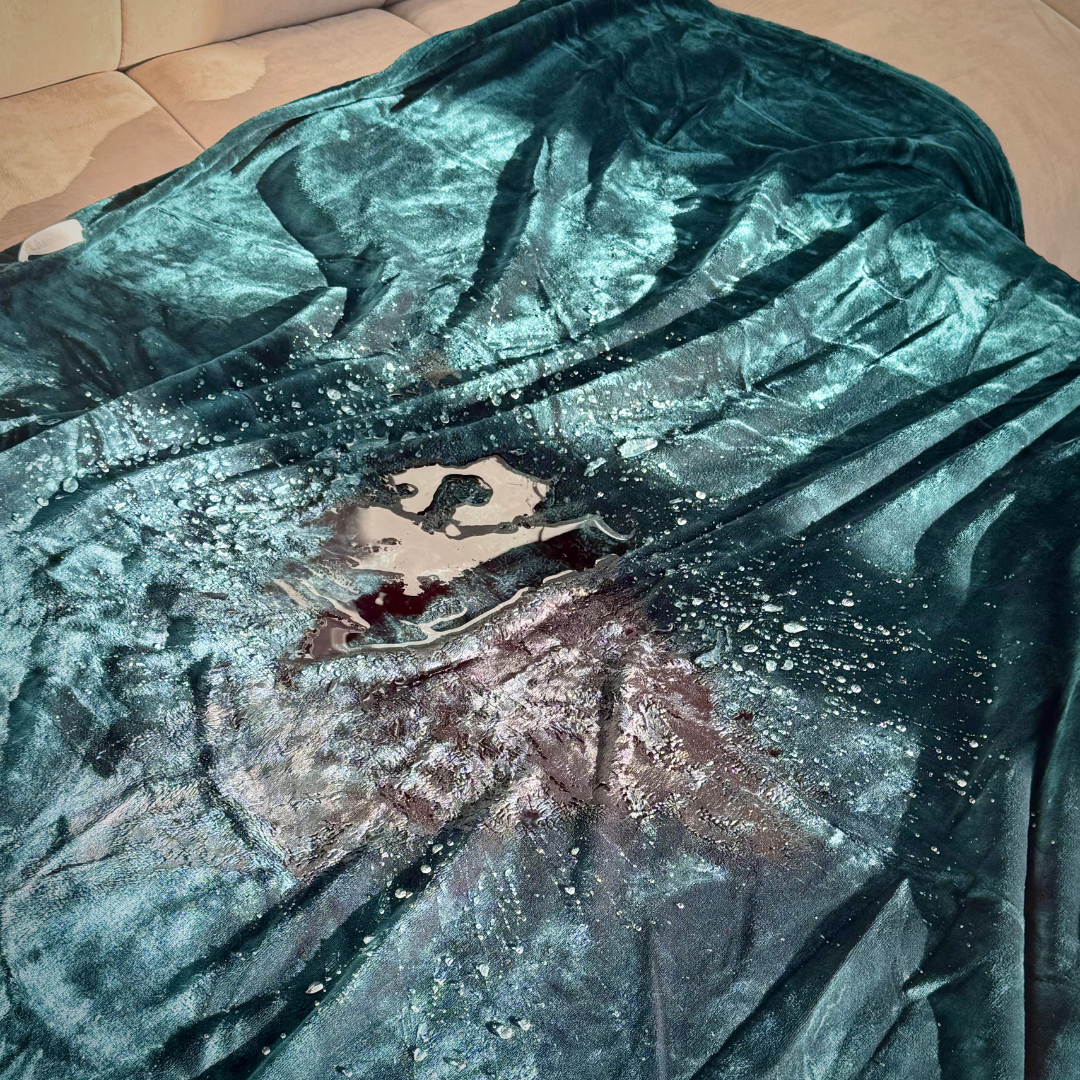 Waterproof Splash Blanket - Emerald Green Double Veluxe
