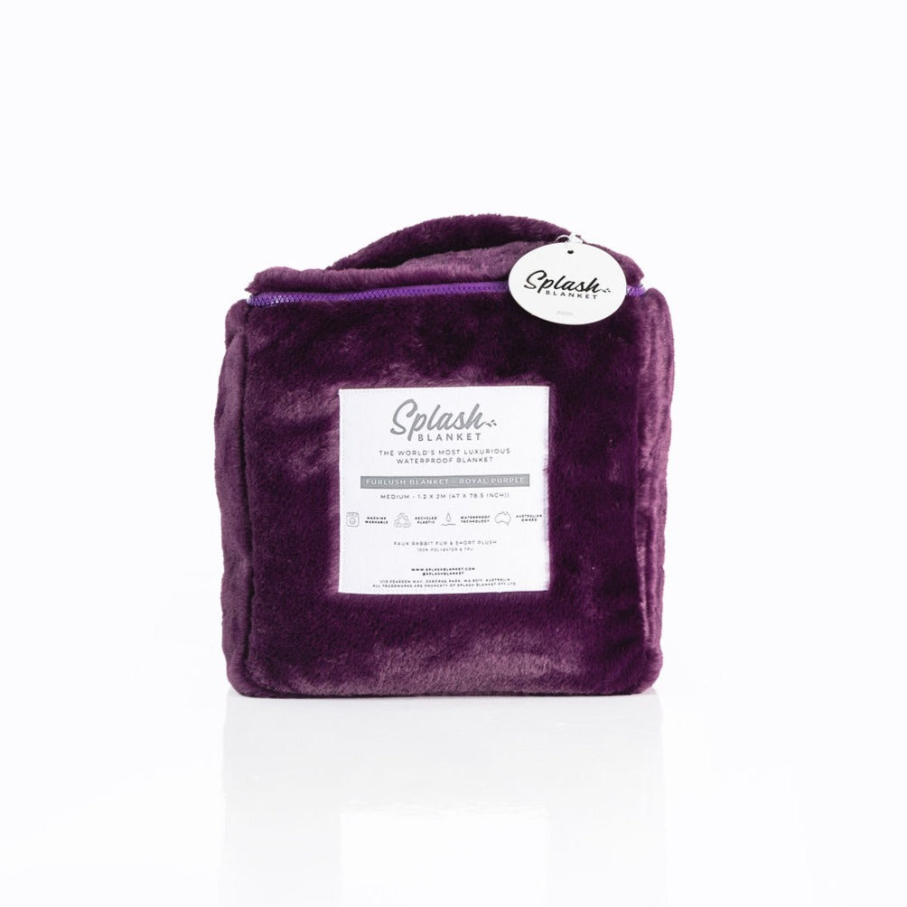 Furlush Waterproof Splash Blanket - Royal Purple