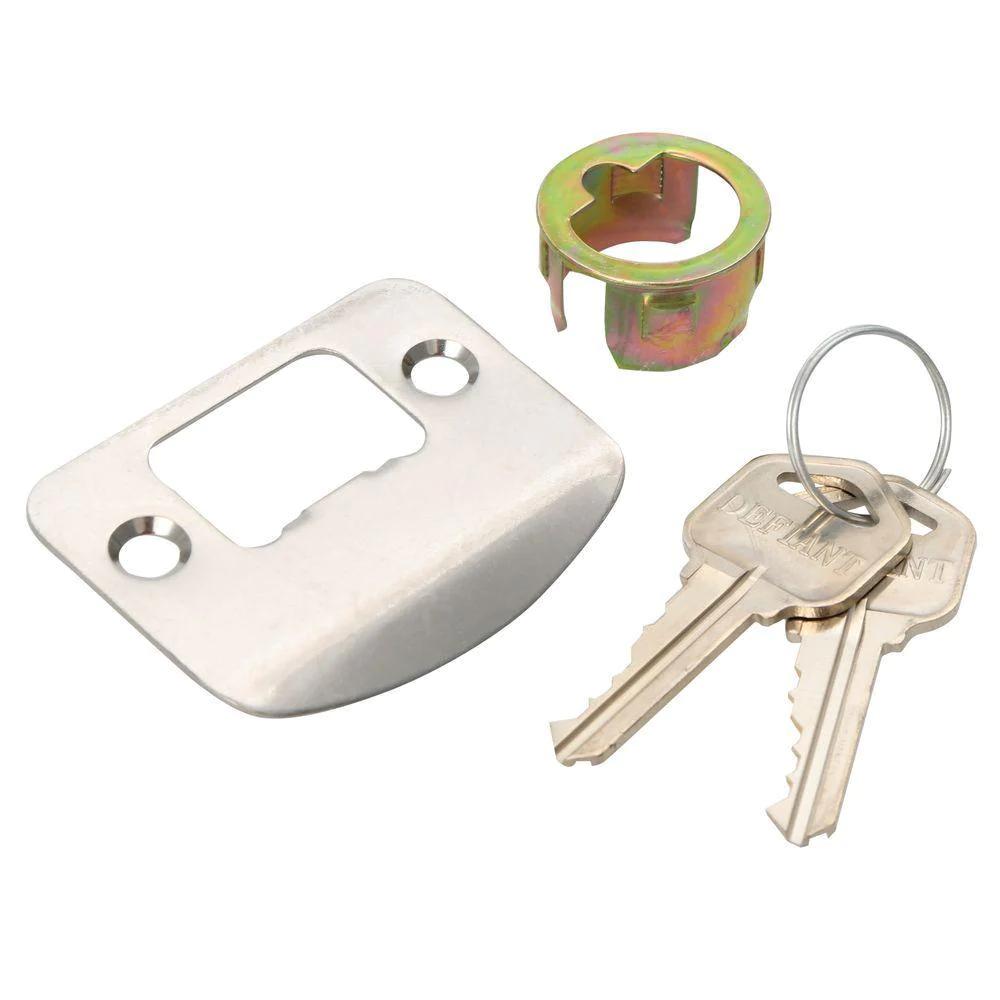 Olympic Steel Keyed Entry Door Lever Lock
