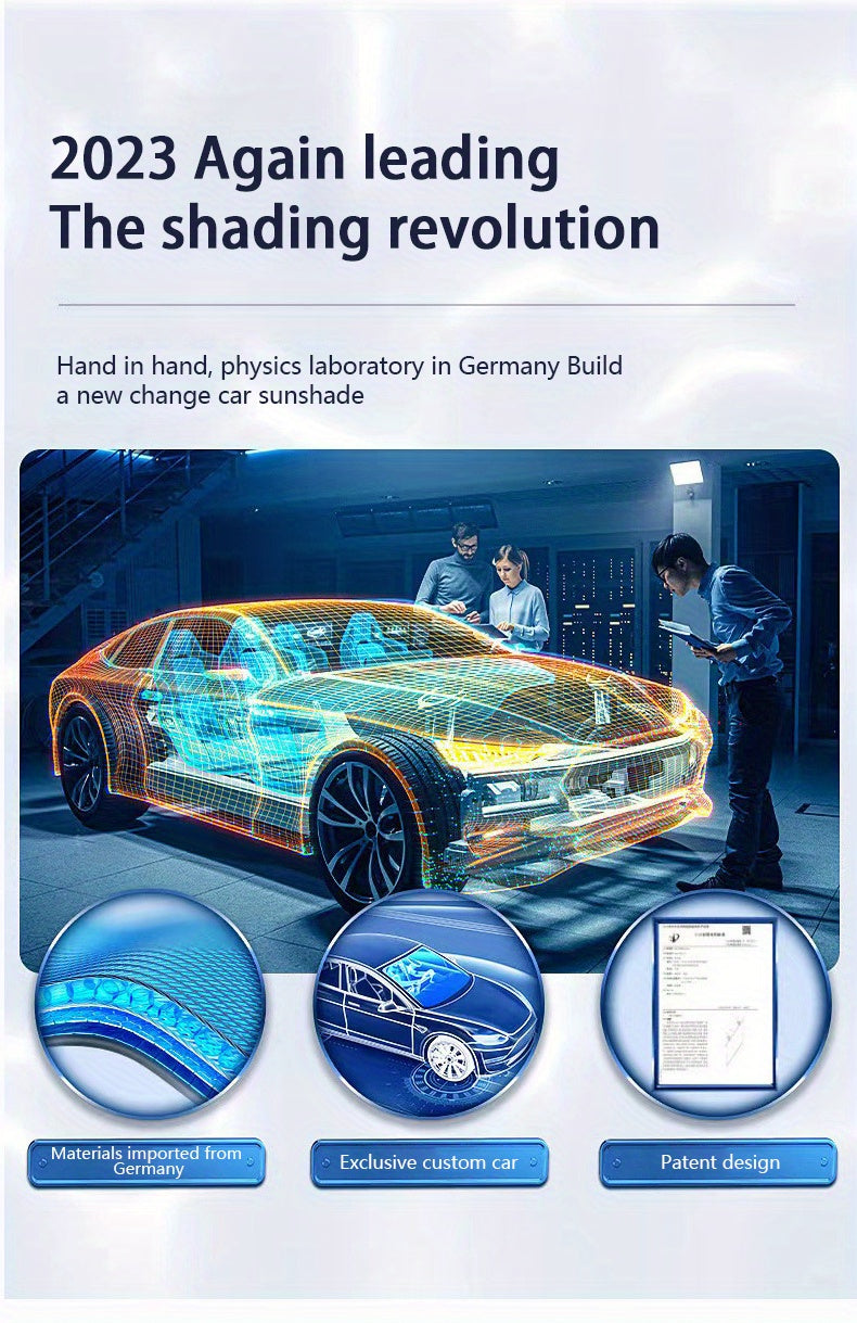 2023 Car Sun Umbrella: Innovative Telescopic Sun Visor for Heat Insulation & Shade Protection!