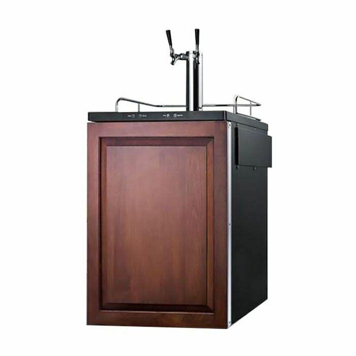 Summit Built-in Residential Beer Dispenser -Wood SBC635MBIIFTWIN