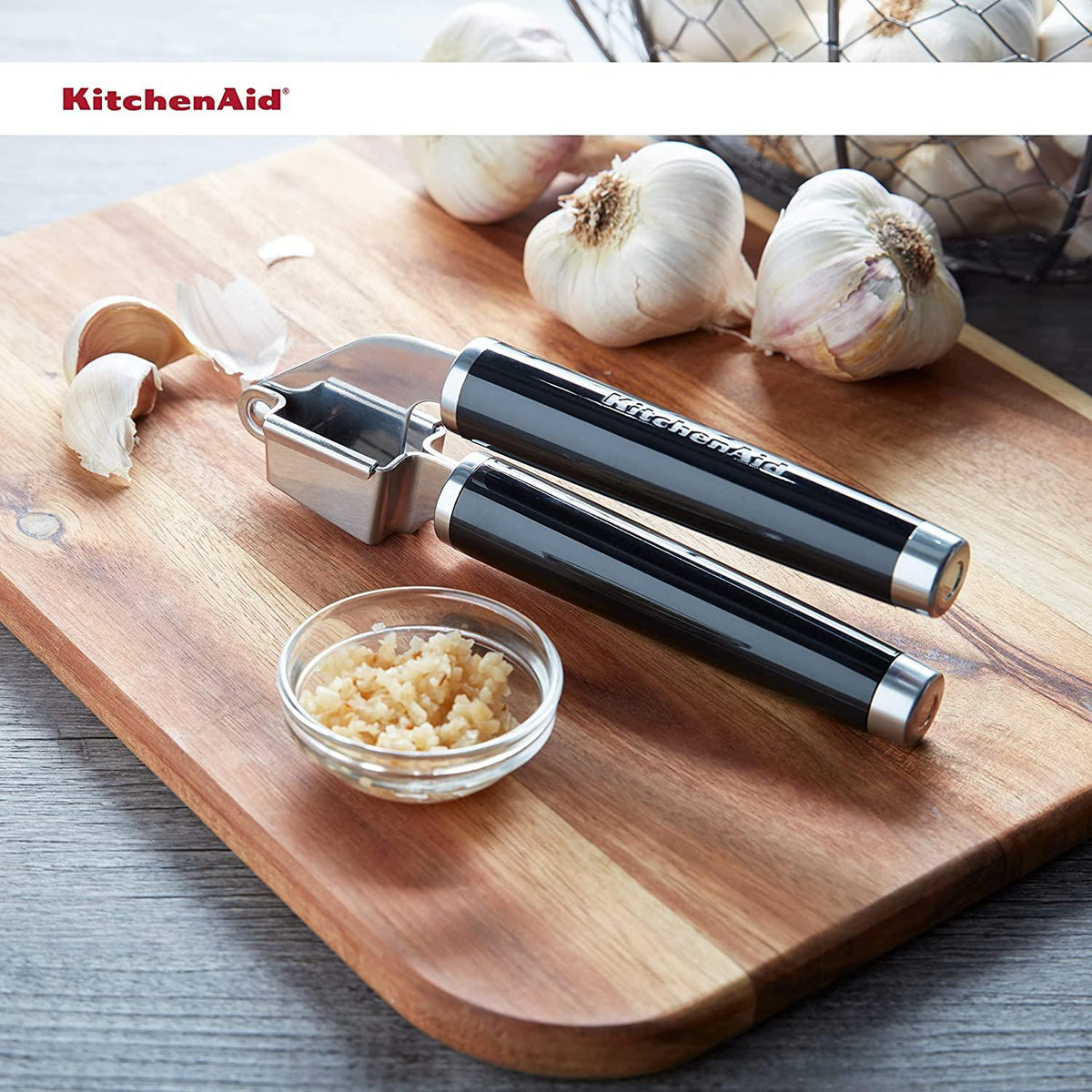 KitchenAid Classic Garlic Press, One Size, Black