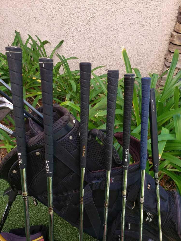 Titleist Stiff Complete Golf Set +Bag,ERC Driver,Burner Wood,Titleist DCI Irons-