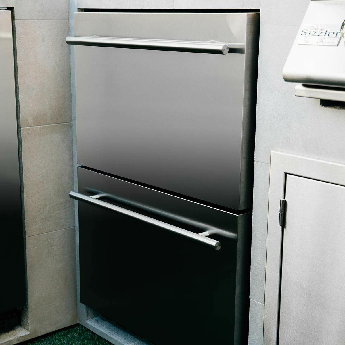 Summerset Deluxe Outdoor Refrigerator Drawers, 5.3 Cubic Feet