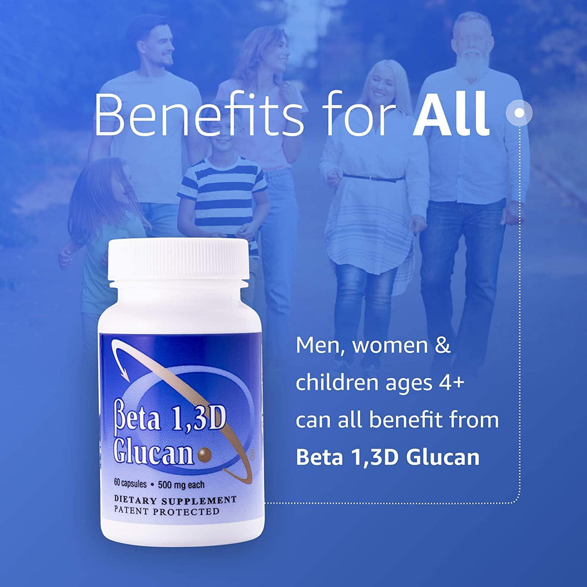 Transfer Point Beta 1,3D Glucan 500mg - 85% Minimum Glucan Content; for Healthy Immune System (60 Caps - 3 Pack)