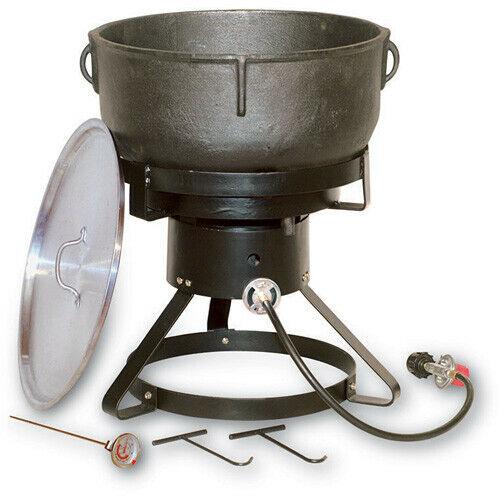 King Kooker 17.5" Outdoor Propane Cooker with 10 Gallon Cast Iron Pot