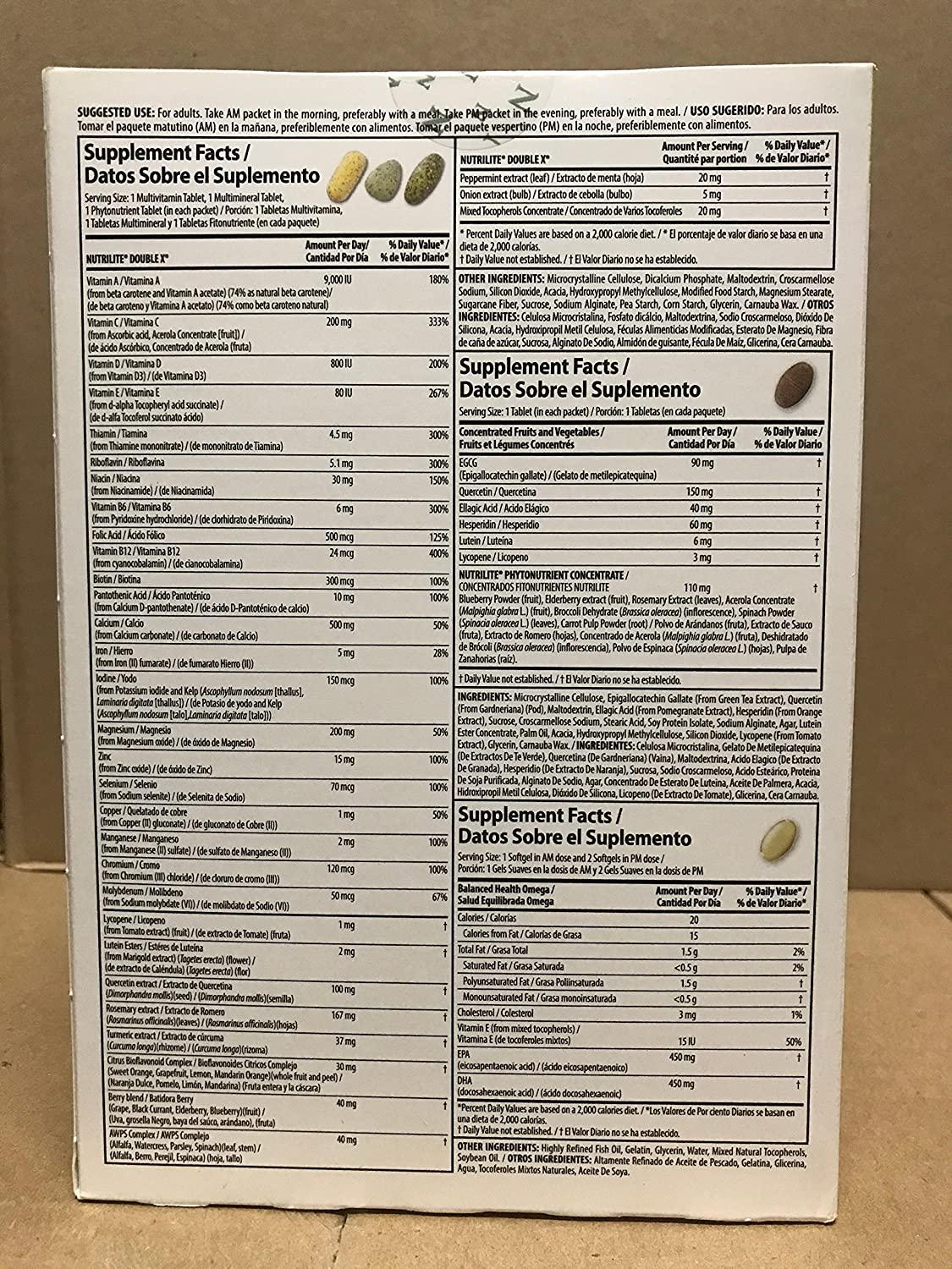 Amway - Nutrilite - The Perfect Pack For Your Health