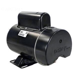 1 HP Black and Silver Dual Speed Round Flange Pool Motor