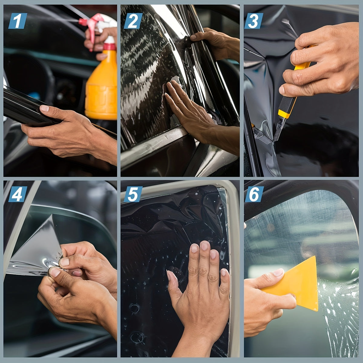 Window Tint Film For Cars, Car Window Tint Window Privacy Film, Car Shade Front Windshield, Heat & UV Block And Scratch Resistant