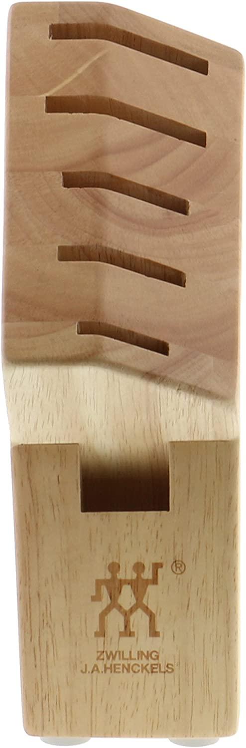 ZWILLING Pro Knife Block, 6-slot, Rubberwood