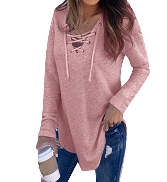 Women's Clothing - 2021 Women's Long Sleeve Fashion Patchwork T-Shirt