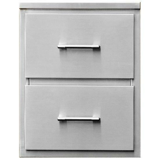 TEC 18-Inch Stainless Steel Double Access Drawers