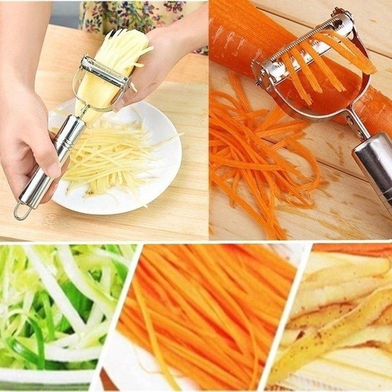1pc Steel Potato Cucumber Carrot Grater Kitchen Items Kitchen Gadgets And Accessories Fruit Peeler Peeler