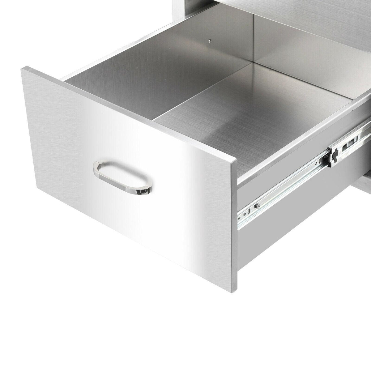 Steel 3-Layer Flush Mount StoraDrawers for BBQ Patio Grill Station
