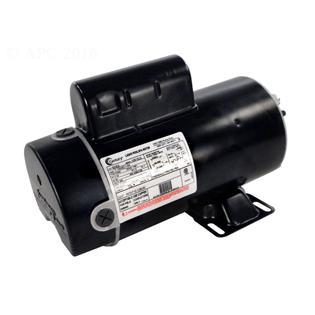 3 HP Black Thru-Bolt Dual Speed Round Flange Pool Motor