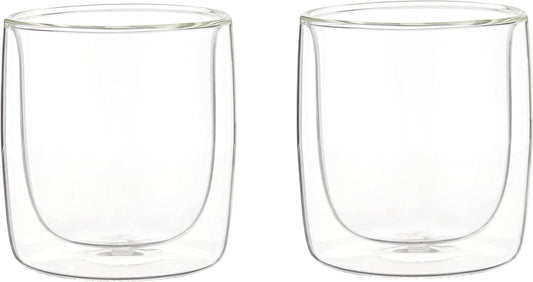 ZWILLING J.A. Henckels Double-Wall Tumbler Glass Set, 9 fl. oz, White