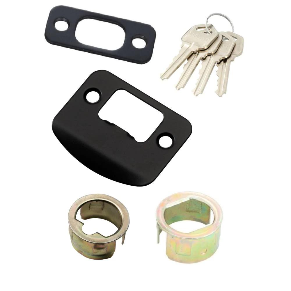 Hartford Aged Bronze Entry Knob and Single Cylinder Deadbolt Combo Pack