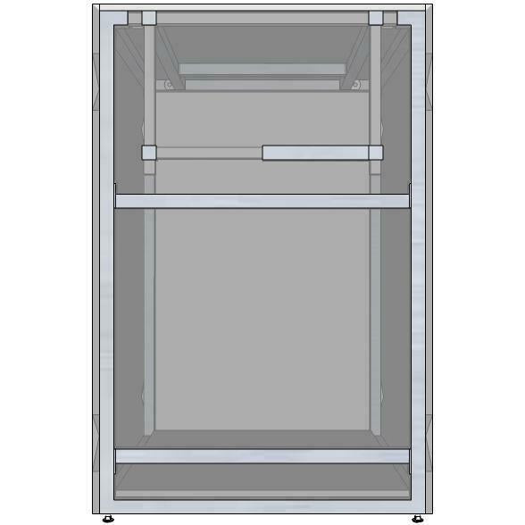 24-Inch Ready To Finish BBQ Island Appliance And Storage Cabinet