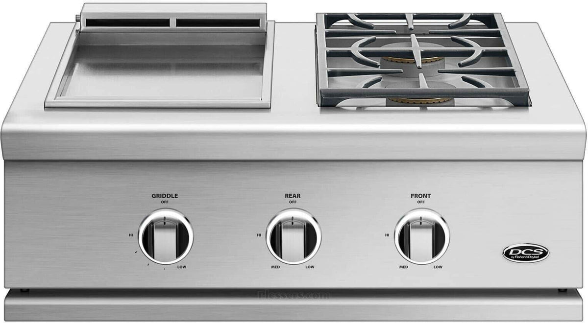 DCS GDEBE1-302-L 30" LP Gas Outdoor Griddle and Double Side Burner