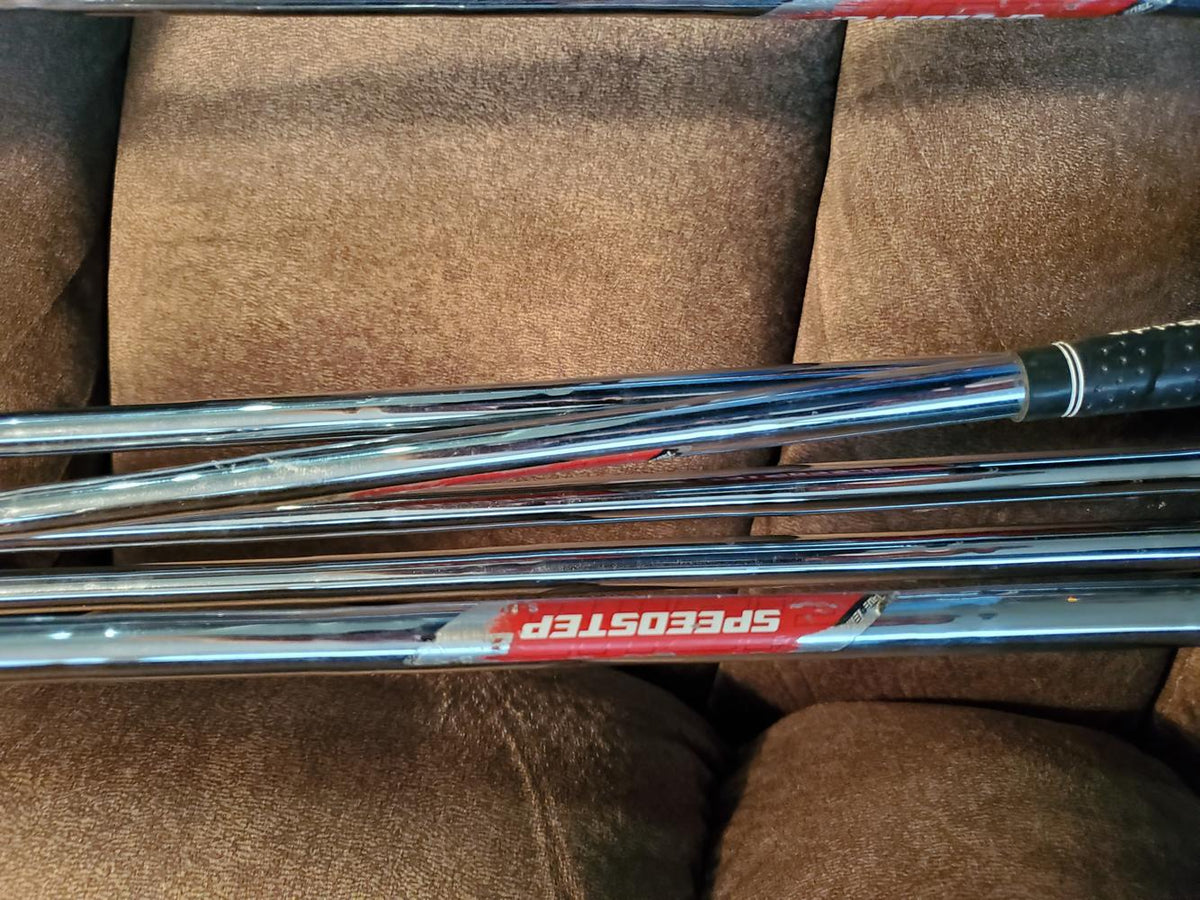 Used Men's Callaway Left Hand XR Iron Set Stiff Flex Steel Shaft