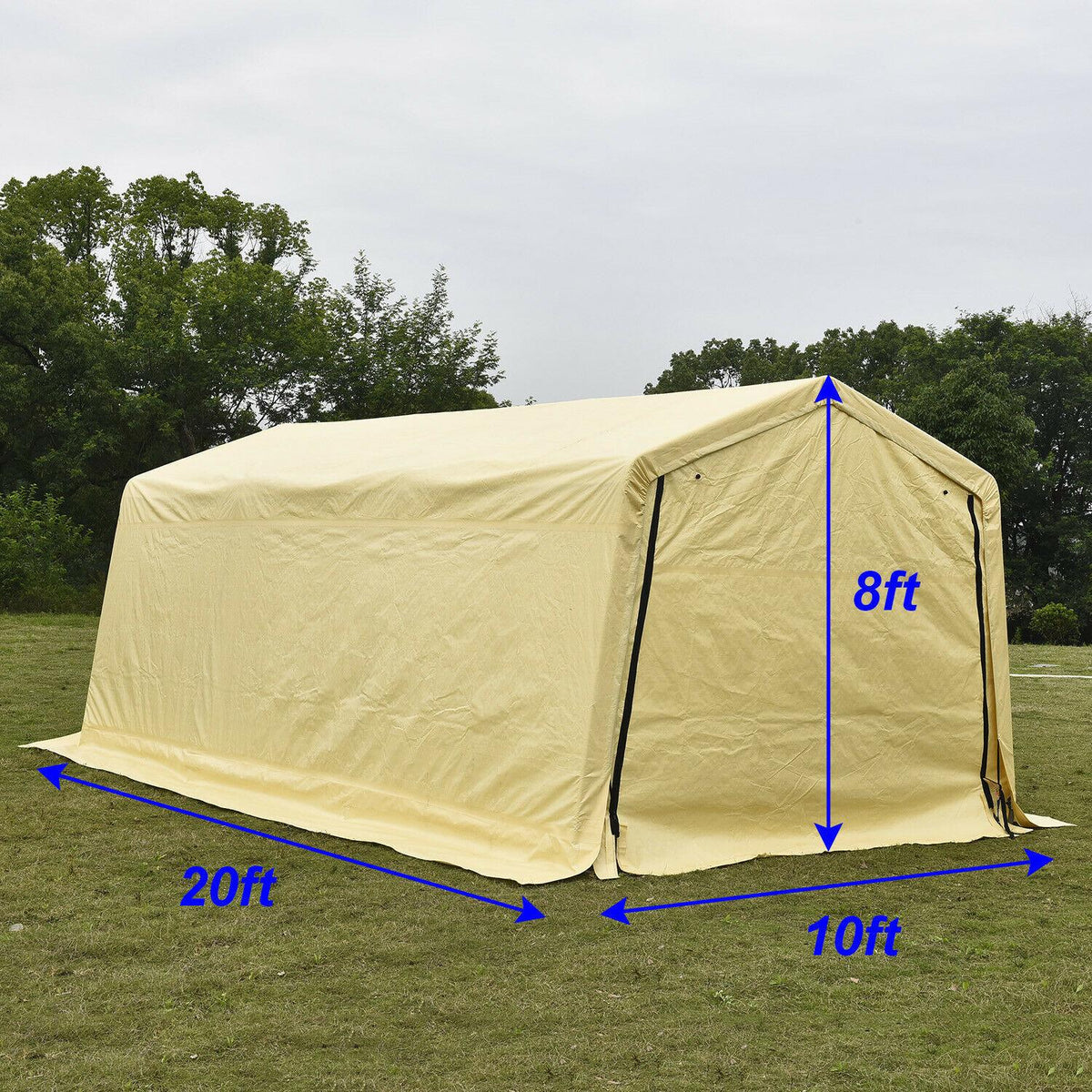 XXL 10'x20'x8' FT Canopy Carport Storage Shed Car Shelter Tent Water UV Proof
