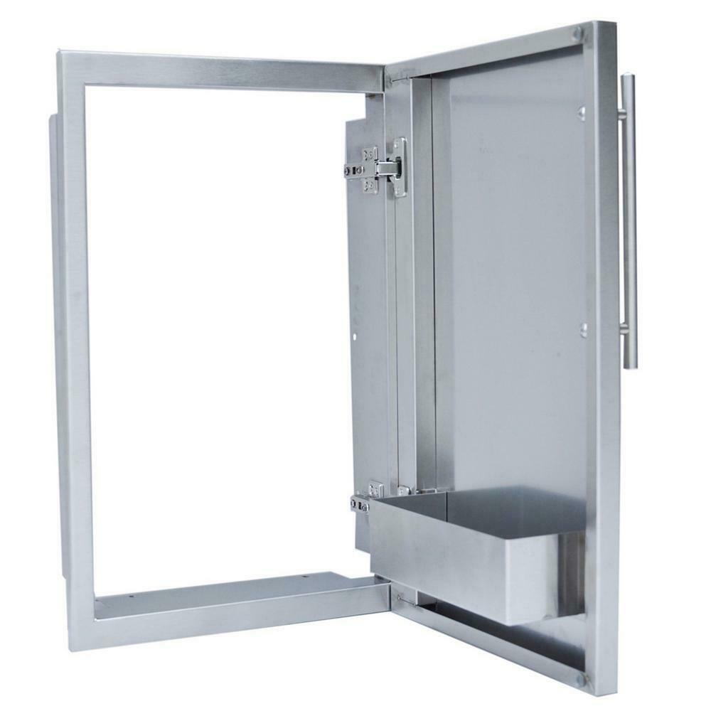 Sunstone Designer Series Raised Style 15 in. 304 Stainless Steel Single Access