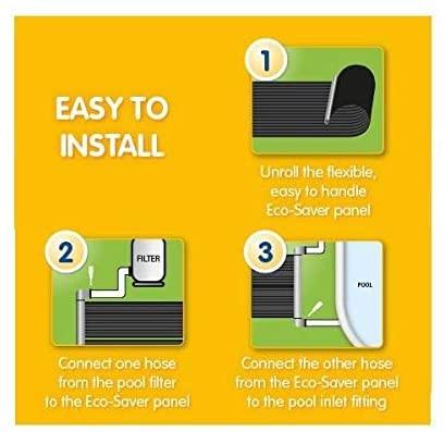 Horizon Ventures EcoSaver 30" x 10' Solar Panel Pool Heater for Above Ground Pools (2 Pack) ES10SP-1