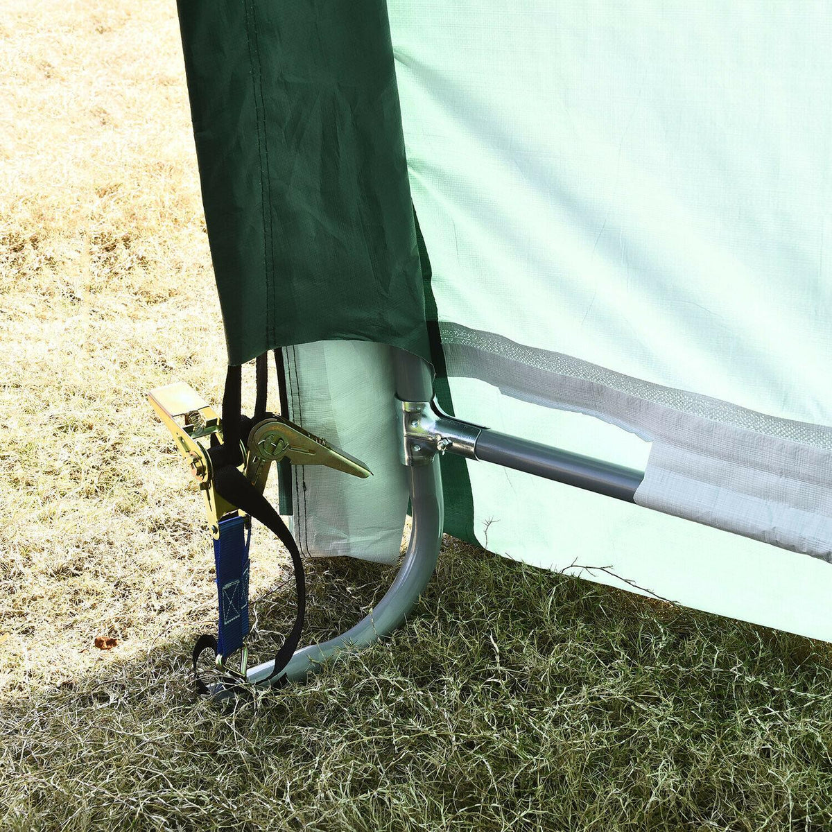 10'x10'x8' / 10'x15'x8' ft Carport Canopy Tent Shelter Garage Storage Shed Green