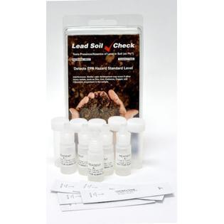 SenSafe Lead Soil Test Strips 0-400ppm Range Pack of 5 - INCL. 12 PK