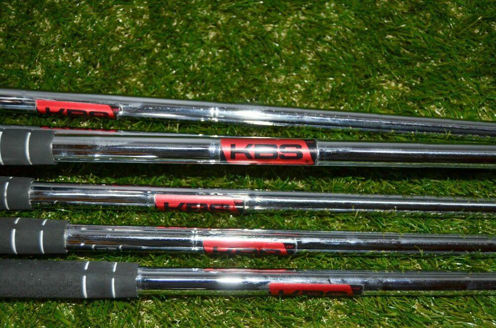 Mizuno Mp-64 Iron Set Right Handed 37.5" Steel Stiff Black Widow Grip