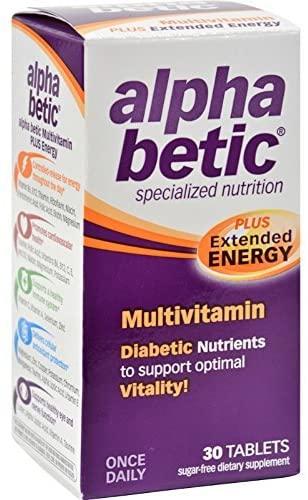 Abkit, Alpha Betic for Diabetic Health, Advanced Multi-Vitamin, 30 Caplets (Pack of 16)
