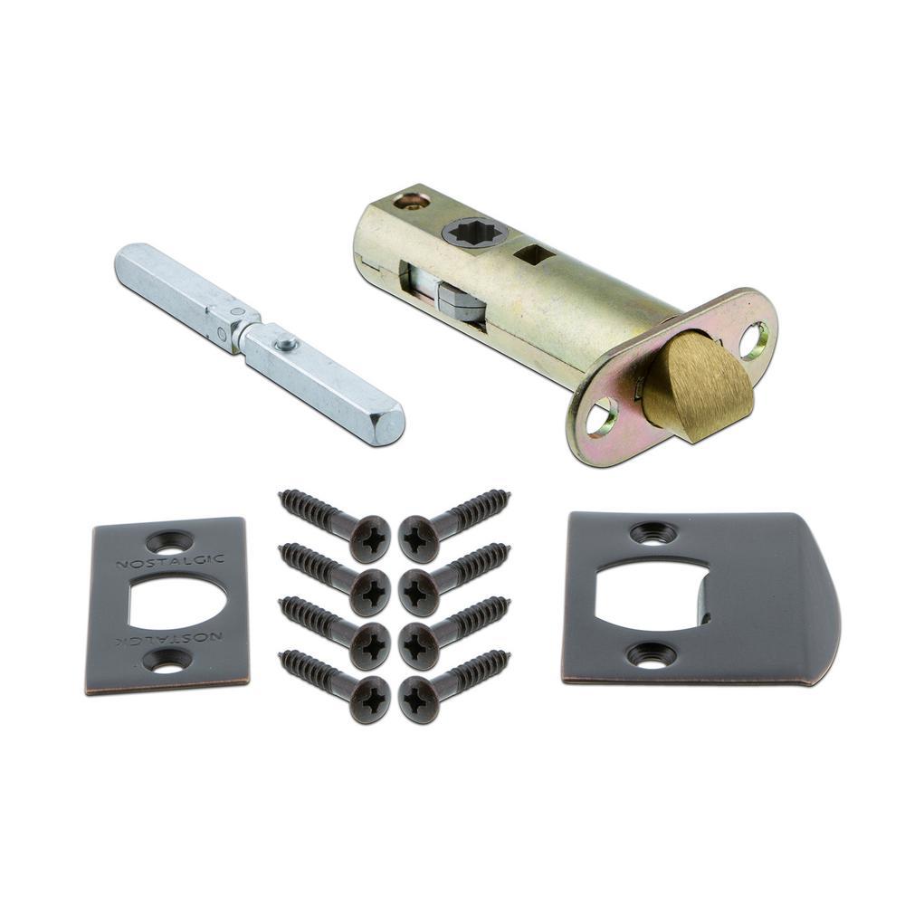 Mission Plate 2-3/4 in. Backset Timeless Bronze PassaHall/Closet Egg & Dart Door Knob
