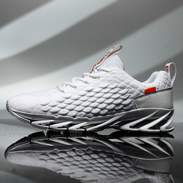 Men's Blade Running Red Black Grey White Sneakers