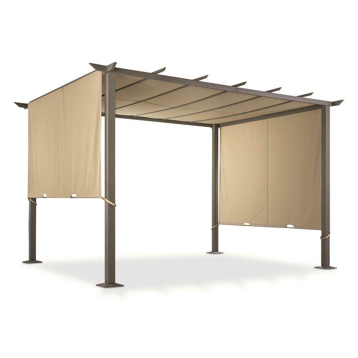 CASTLECREEK 12' x 10' Pergola Gazebo with Retractable Walls