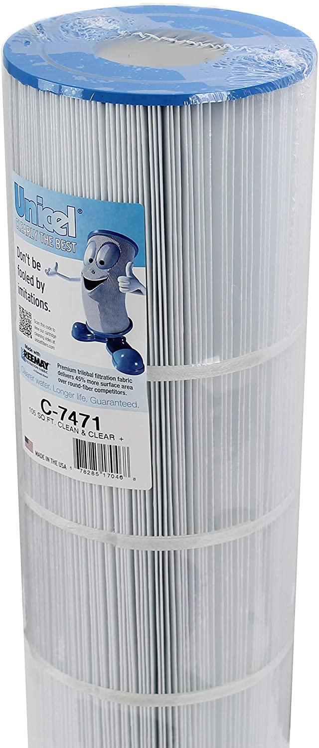 Unicel C7471 Clean & Clear Swimming Pool Replacement Filter Cartridge (4 Pack) - Replaces C-7471, PCC105, and FC-1977