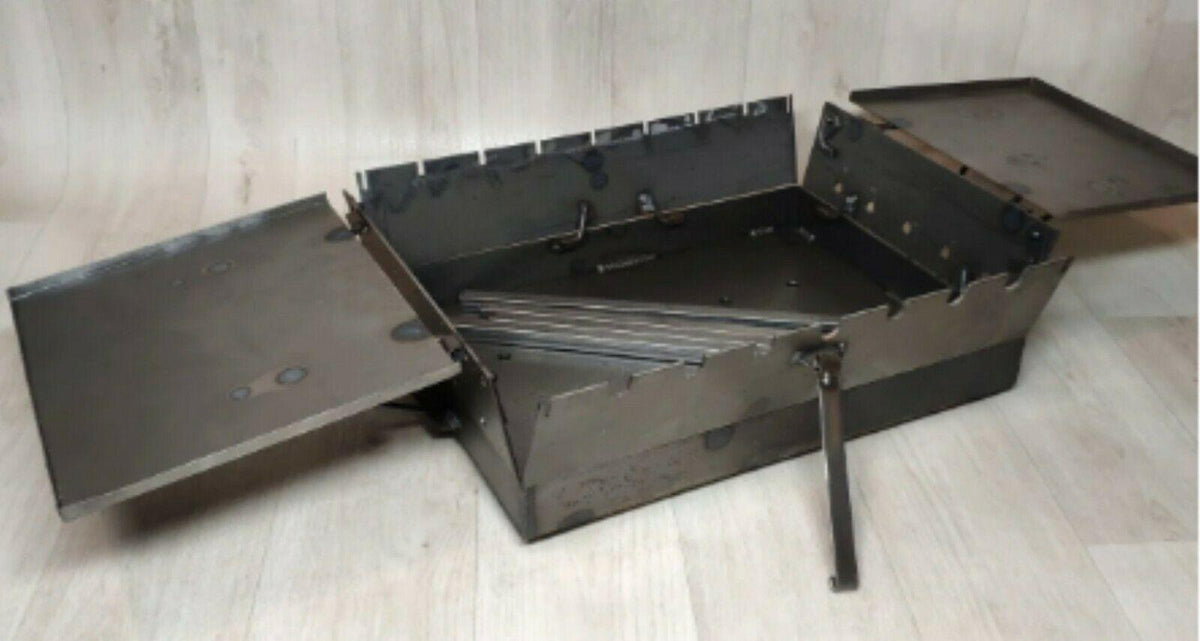 3mm! Portable BBQ Suitcase Barbeque Shashlik Kebab Mangal Grill fast supply!