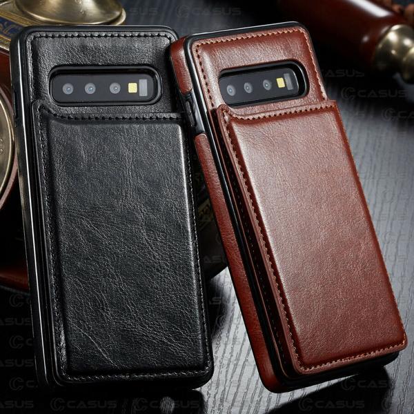 Phone Case - Retro PU Leather Wallet Magnet Multi Card Case For Galaxy