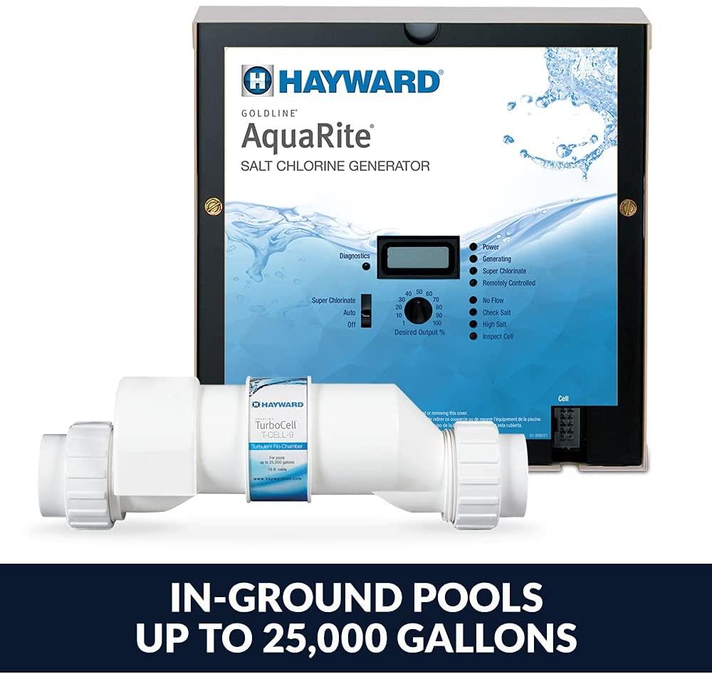 Hayward Goldline AQR9 AquaRite Electronic Salt Chlorination System for In-Ground Pools , 25,000-Gallon Cell