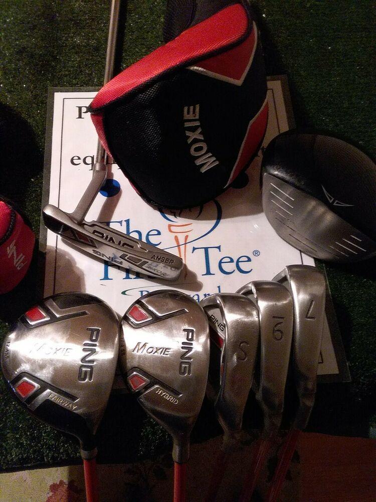 Ping Juniors Moxie Black Dot full set (Driver, FW,H,7 & 9 Irons, SW, & Putter)